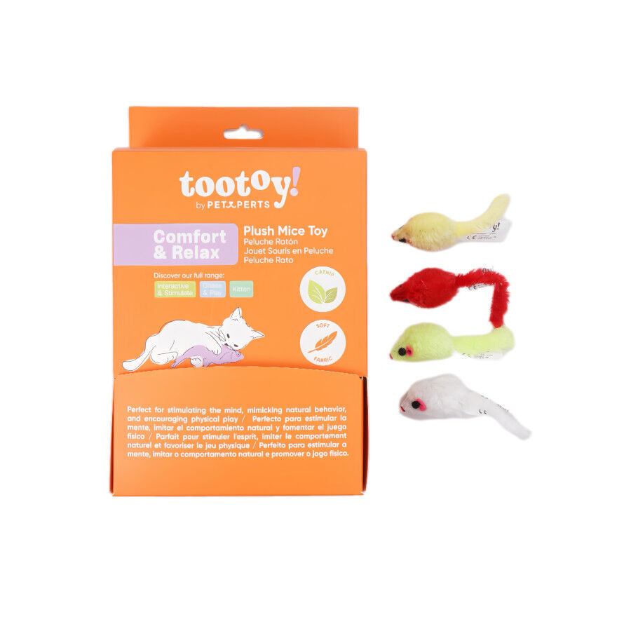 Tootoy! Comfort & Relax Brinquedo Ratos de Peluche para gatos, , large Imagem n&uacute;mero 10