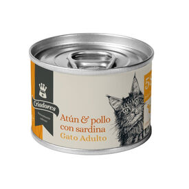 Criadores Adulto Atum com Frango e Sardinha em patê lata para gatos