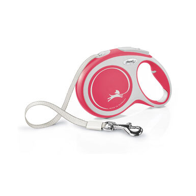 Flexi New Comfort Trela extensível vermelha para cães