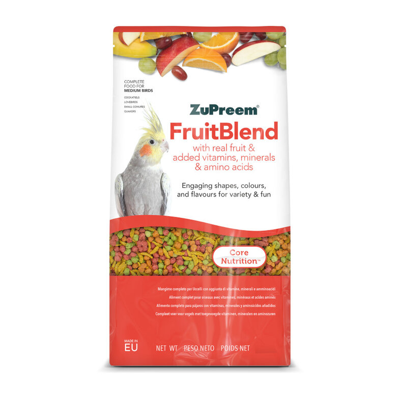 ZuPreem FruitBlend Medium Ração para pássaros,  Imagem número 1 ZuPreem FruitBlend Medium Ração para pássaros, , large Imagem número 1