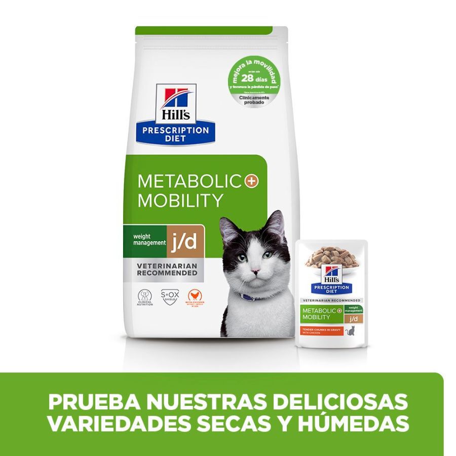 8 kg Hill's Prescription Diet Metabolic + Mobility Ra&ccedil;&atilde;o de frango para gatos, , large Imagem n&uacute;mero 11