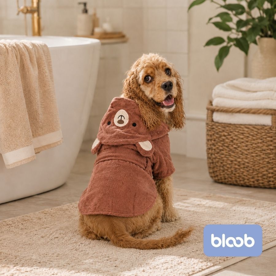 Bloob Teddy Roup&atilde;o de Banho Castanho para c&atilde;es, , large Imagem n&uacute;mero 2