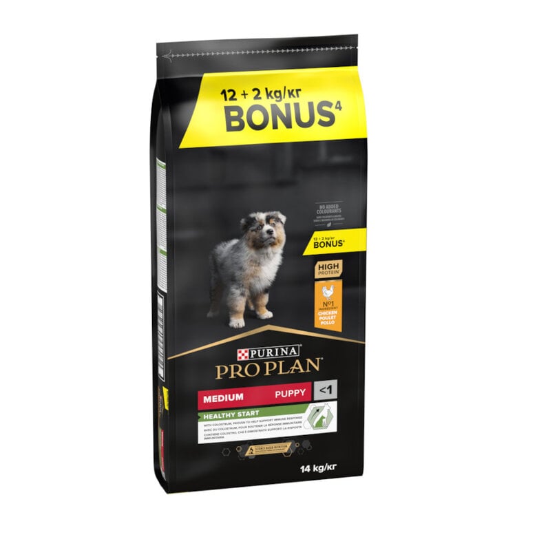 14 kg (12 + 2 kg grátis!) Pro Plan Puppy Medium Frango ração para cachorros,  Imagem número 1 14 kg (12 + 2 kg grátis!) Pro Plan Puppy Medium Frango ração para cachorros, , large Imagem número 1