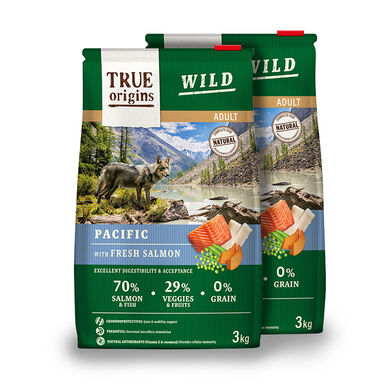 True Origins Wild Dog Pacific Adult - 2x3kg Pack Poupan&ccedil;a