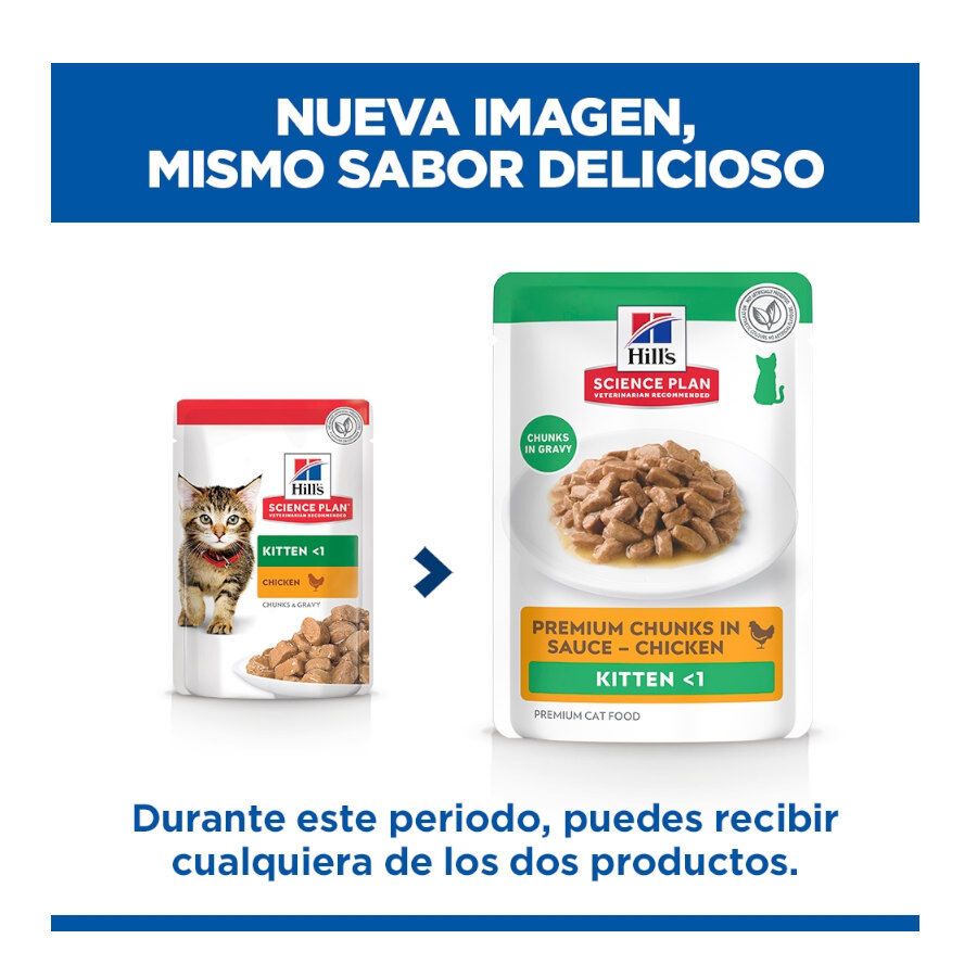 85 g Hill's Science Plan Kitten Frango saqueta em molho, , large Imagem n&uacute;mero 2