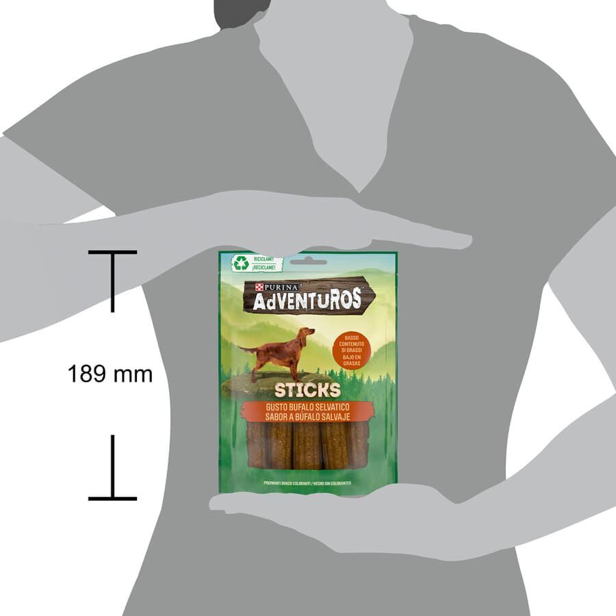 120 g Adventuros Sticks B&uacute;falo para c&atilde;es, , large Imagem n&uacute;mero 7