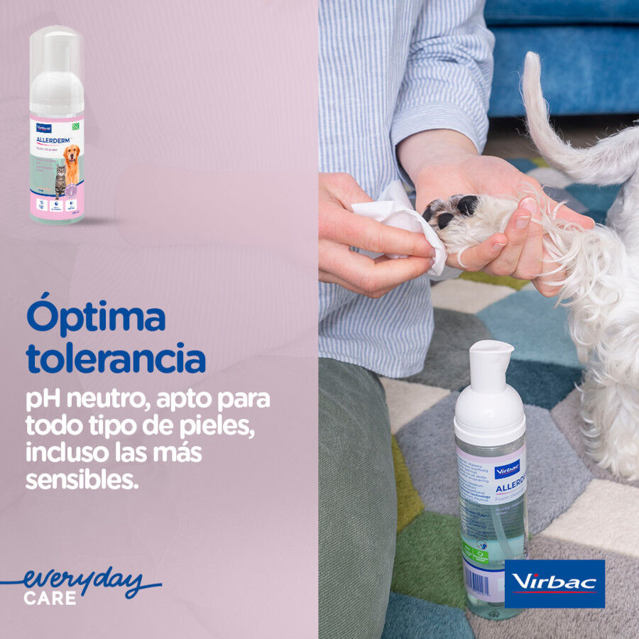 100 ml Virbac Allerderm Foam Cleanser Espuma de limpeza para c&atilde;es, , large Imagem n&uacute;mero 9