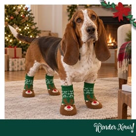 Wonder Christmas Meias de Natal para c&atilde;es