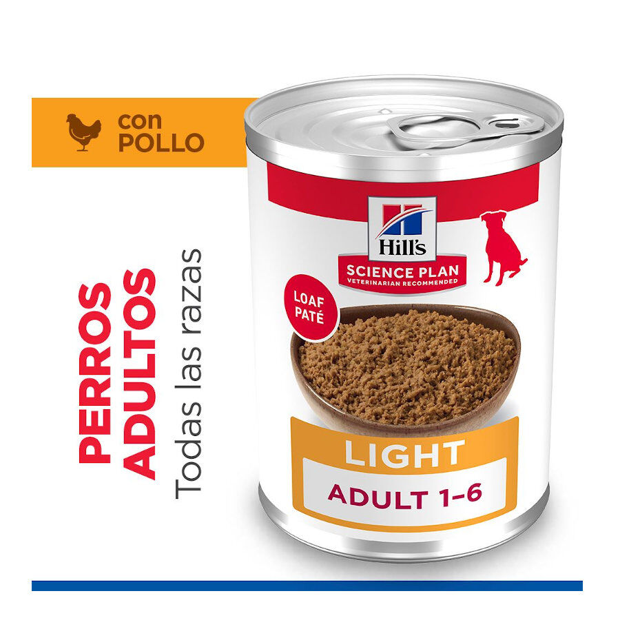 370 g Hill's Adult Light Frango em lata, , large Imagem n&uacute;mero 3