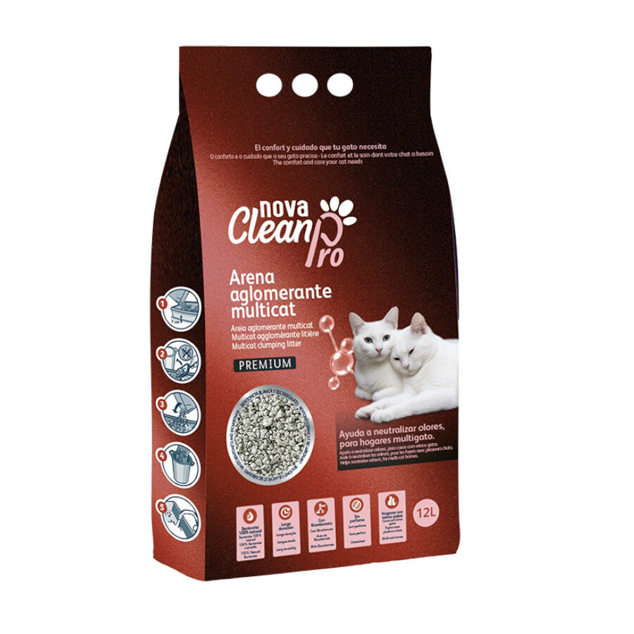 Nova Clean Pro Areia Multicat para gatos, , large Imagem n&uacute;mero 1