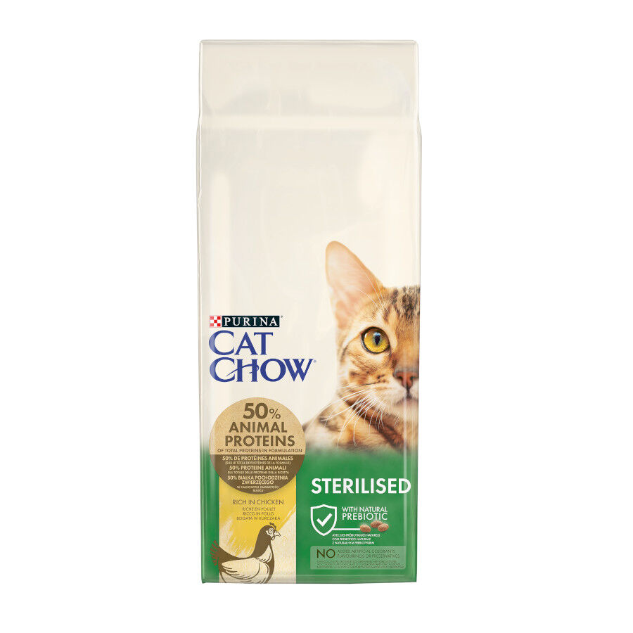 15 kg Cat Chow Sterilized Frango Ra&ccedil;&atilde;o para gatos, , large Imagem n&uacute;mero 1