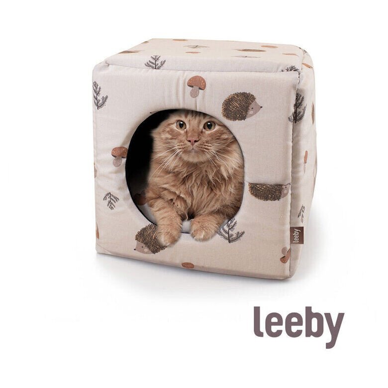 Leeby Cama com Estampado de Ouriços para gatos,  Imagem número 2 Leeby Cama com Estampado de Ouriços para gatos, , large Imagem número 2