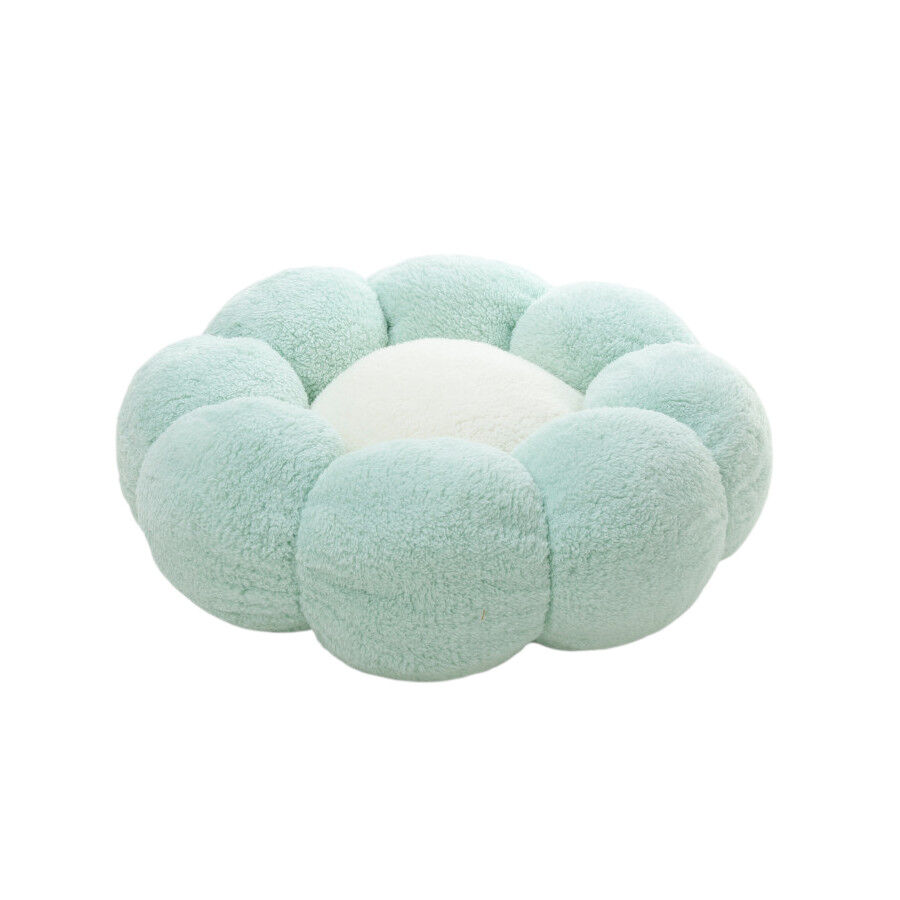 Leeby Sof&aacute; Flower Bed Swirl Azul para c&atilde;es, , large Imagem n&uacute;mero 1