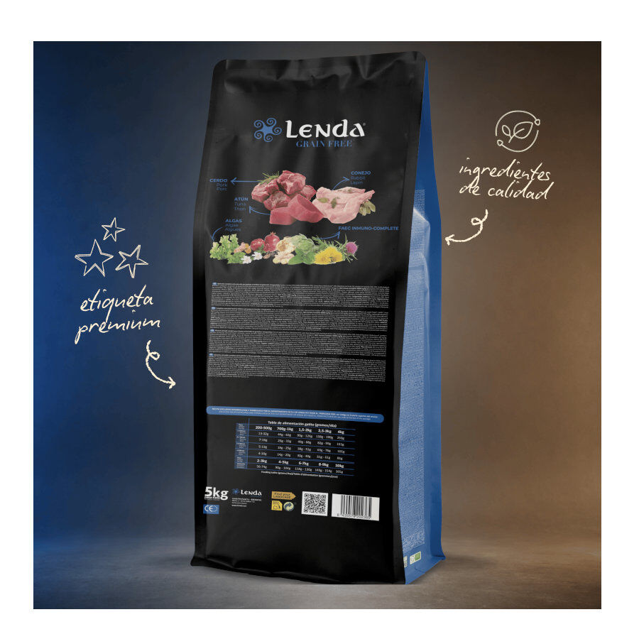 2 Kg Lenda Grain Free Kitten Ra&ccedil;&atilde;o de Coelho, Porco e Atum para gatos, , large Imagem n&uacute;mero 3
