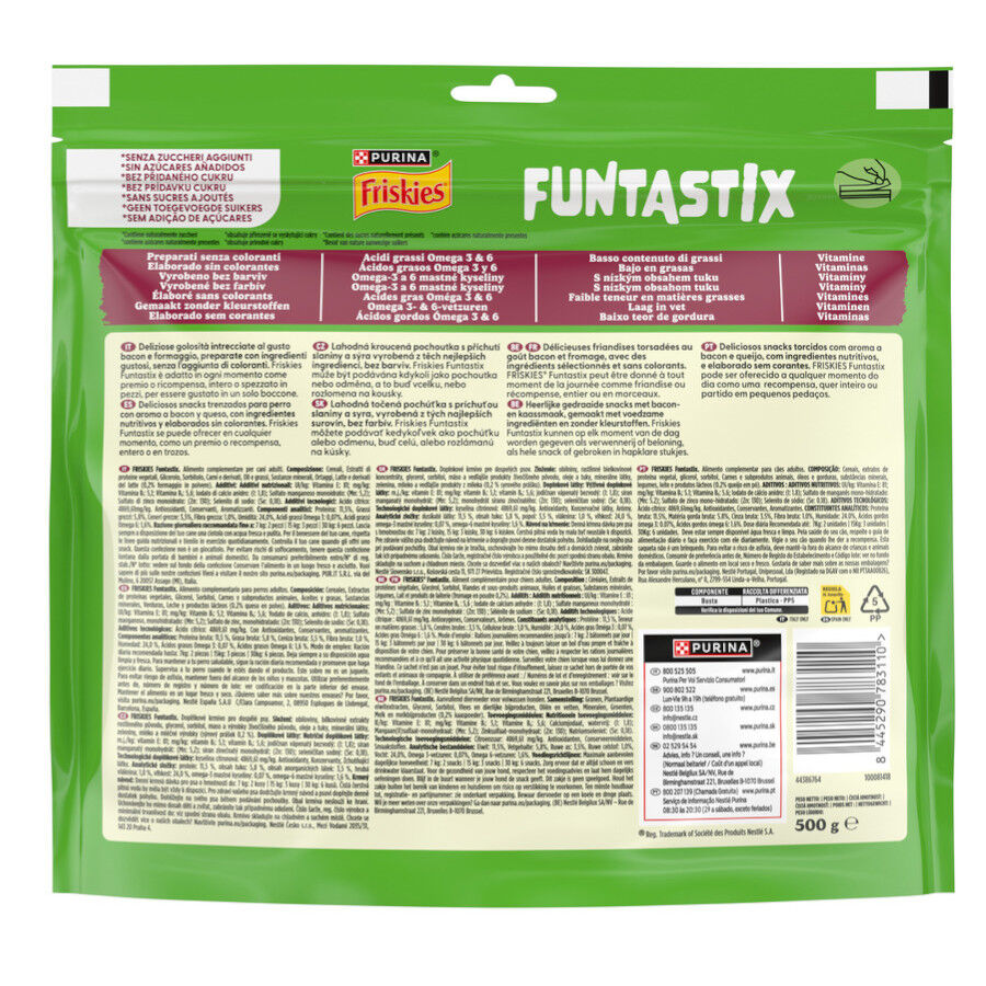 500 g Friskies Funtastix Palitos de Queijo e Bacon para c&atilde;es, , large Imagem n&uacute;mero 4