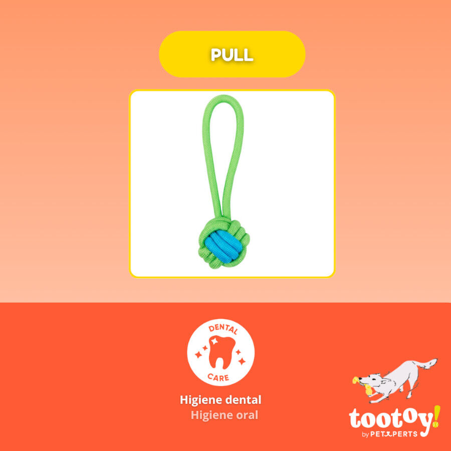 Tootoy! Pull Bola de corda com pega para c&atilde;es, , large Imagem n&uacute;mero 3