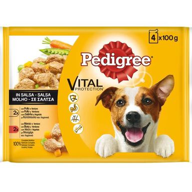 Pedigree Frango e Boi com Legumes Molho em Saquinho para Cães -  Multipack 