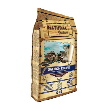 Natural Greatness Medium Sensitive Salmon ração seca para cães