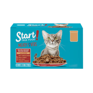 Start Seleção de Carnes em saquetas com gelatina para gatos