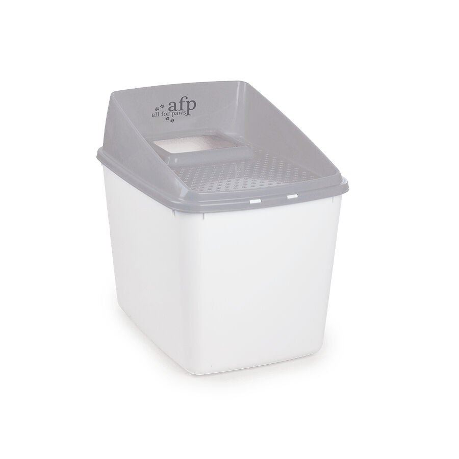 All For Paws No Mess Caixa de Areia Cinzenta com tampa para gatos, , large Imagem n&uacute;mero 2