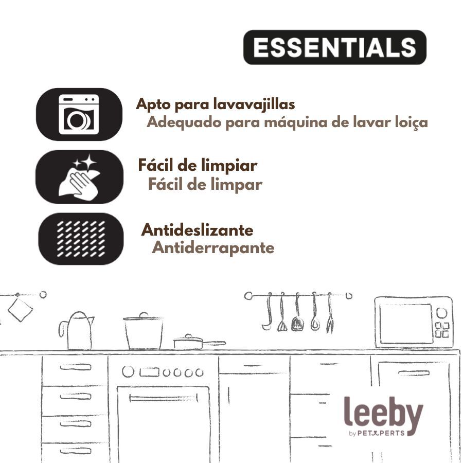 Leeby Comedouro de Metal com Ventosa para gatos , , large Imagem n&uacute;mero 5