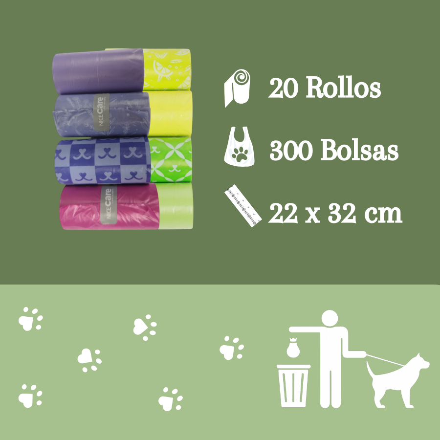 Nice Care Basic Sacos higi&eacute;nicos Lavanda Lim&atilde;o para c&atilde;es, , large Imagem n&uacute;mero 3