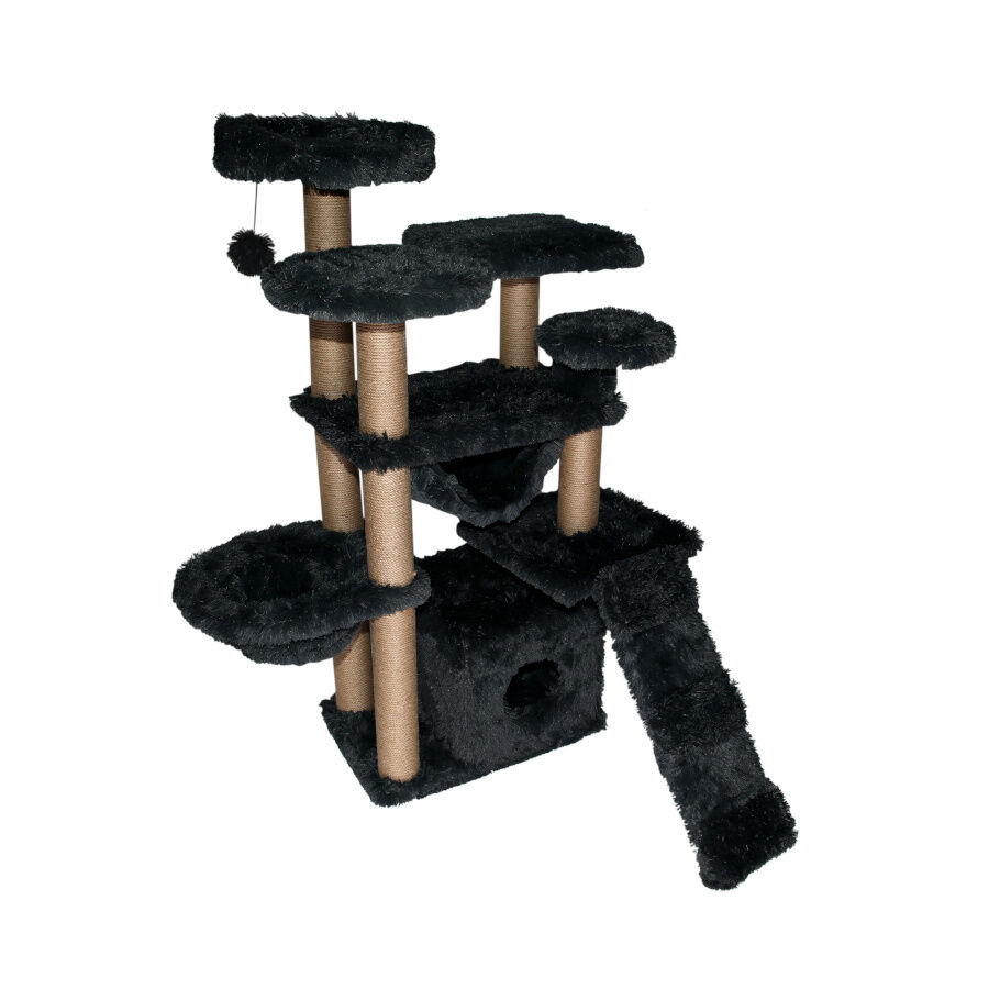 Catshion Pichi &Aacute;rvore Arranhador com Gruta Preto para gatos, , large Imagem n&uacute;mero 1