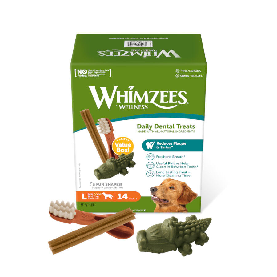 14 sticks Whimzees Snacks Dent&aacute;rios naturais para c&atilde;es, , large Imagem n&uacute;mero 1