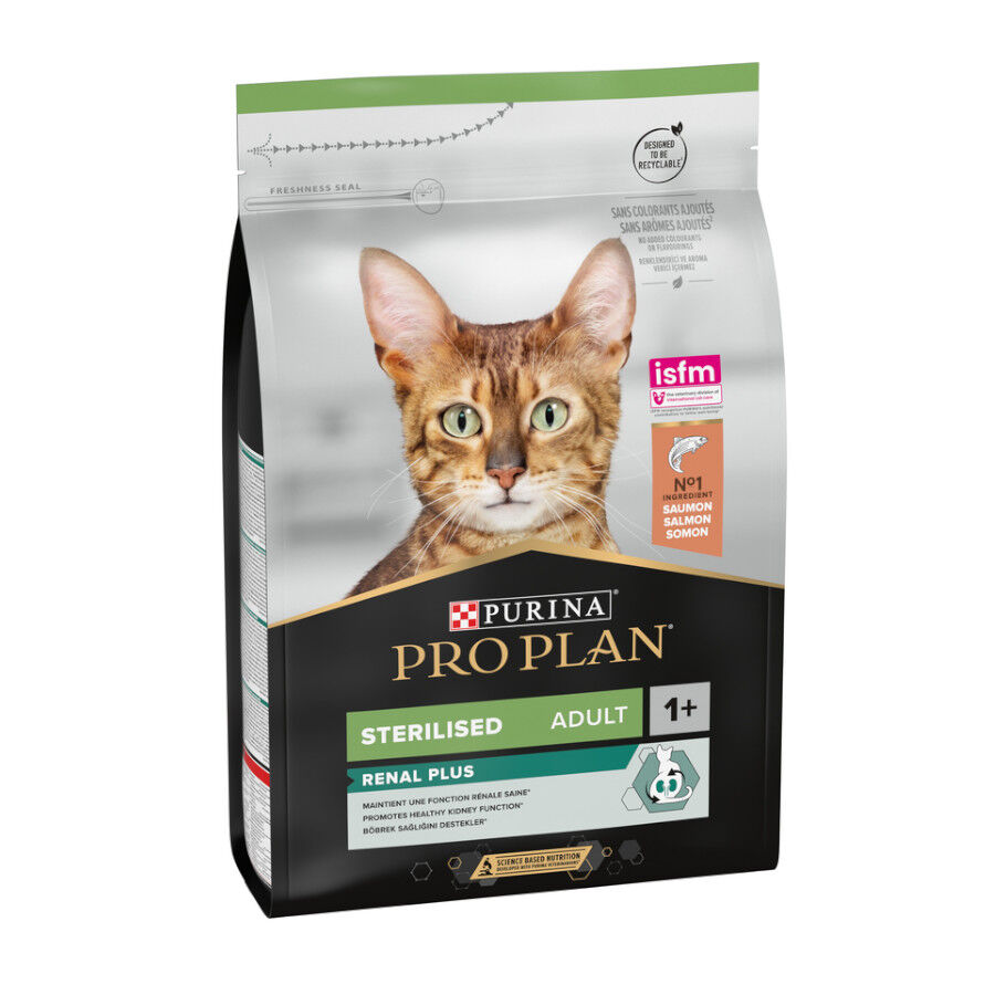 3 kg Pro Plan Adult Sterilized Salm&atilde;o ra&ccedil;&atilde;o para gatos, , large Imagem n&uacute;mero 1