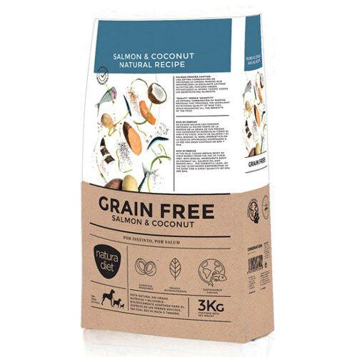 Natura Diet Grain Free salm&oacute;n pienso para perros Imagem n&uacute;mero 1