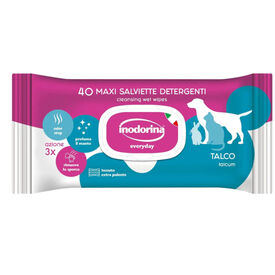 Inodorina Refresh toalhitas h&uacute;midas Talco para animais de estima&ccedil;&atilde;o