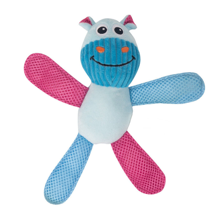 Tootoy! Chew Fetch It Hippo Azul e Rosa Peluche para c&atilde;es, , large Imagem n&uacute;mero 2