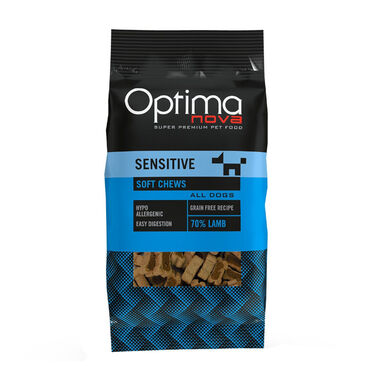  Optima Nova biscoitos Sensitive cordeiro para cães