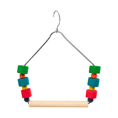 Ferplast PA 4084 Balanço triangular com decorações paar pássaros