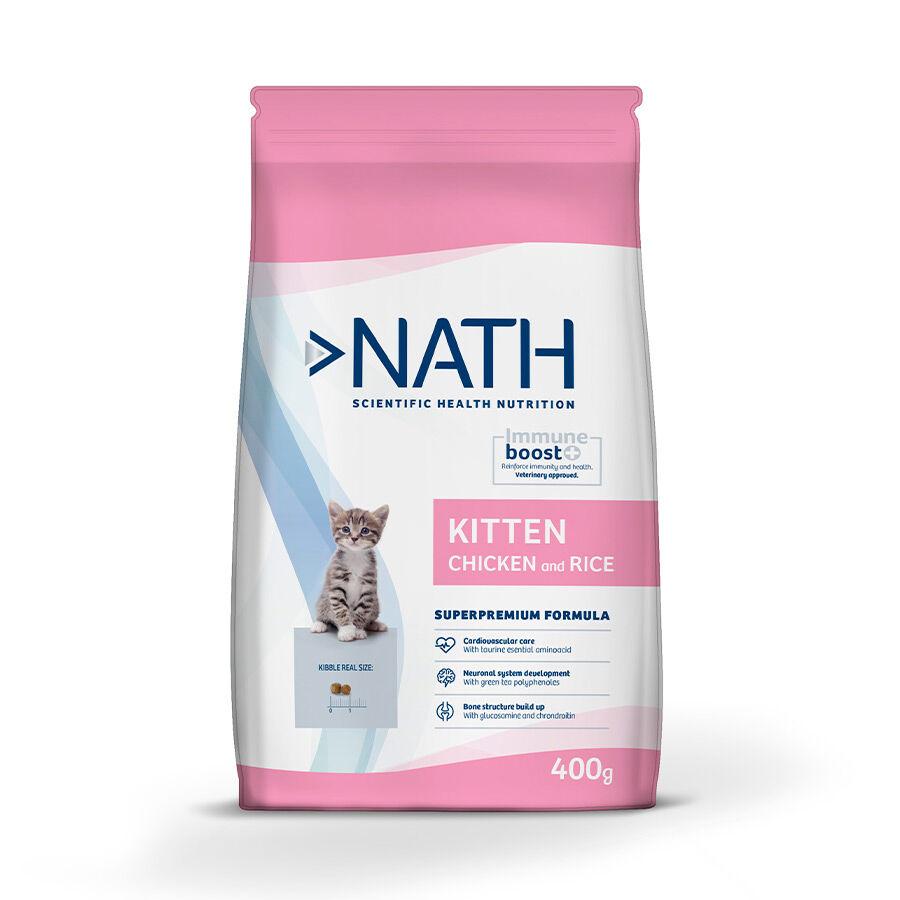 Pack Ra&ccedil;&atilde;o Nath  + Saquetas de Frango em gelatina para gatinhos, , large Imagem n&uacute;mero 2