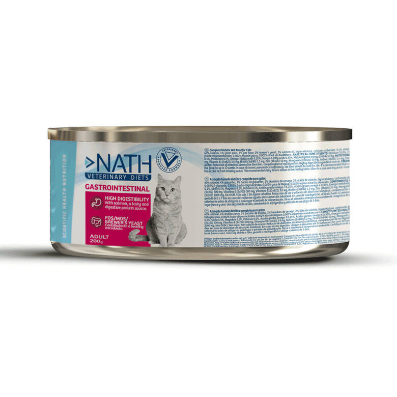 Nath VetDiet Gastrointestinal Salmão lata para gatos, , large image number null