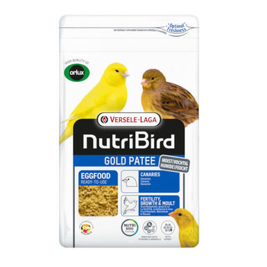 NutriBird Gold Pasta de ovo Patee para canários