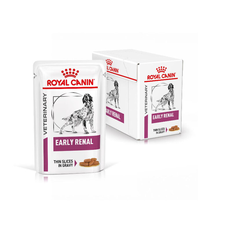 12 saquetas x 100 g Royal Canin Veterinary Early Renal Molho saqueta para cães,  Imagem número 1 12 saquetas x 100 g Royal Canin Veterinary Early Renal Molho saqueta para cães, , large Imagem número 1