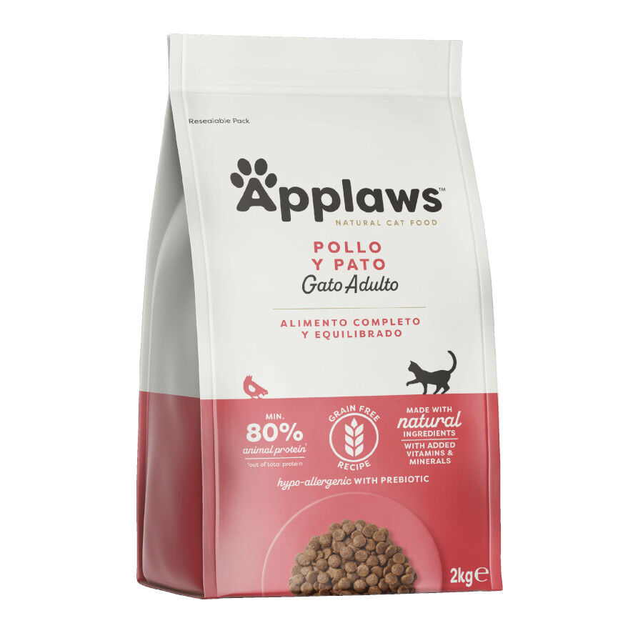 2 kg Applaws ra&ccedil;&atilde;o de frango e pato para gatos, , large Imagem n&uacute;mero 1