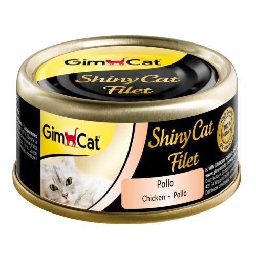70 g Gimcat Shiny Filet frango lata para gatos , , large Imagem n&uacute;mero 1