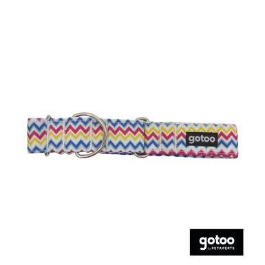 Gotoo Coleira estampada colorida para cães