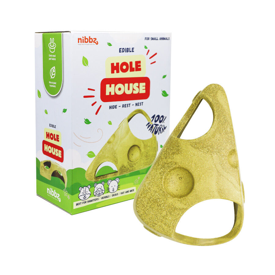 Nibbz Casa de Queijo Comest&iacute;vel Suplemento alimentar para roedores, , large Imagem n&uacute;mero 1
