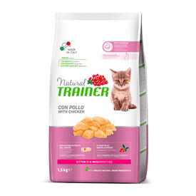 Natural Trainer Kitten Frango ração para gatos  