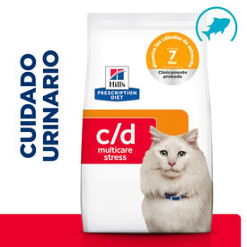 Hill's Prescription Diet c/d Urinary Stress Peixe Azul Ra&ccedil;&atilde;o para gatos