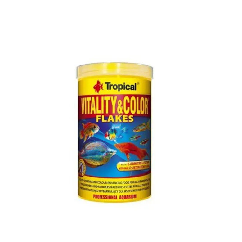 Tropical Vitaly & Color Flocos com Vitamina E para peixes,  Imagem número 1 Tropical Vitaly & Color Flocos com Vitamina E para peixes, , large Imagem número 1