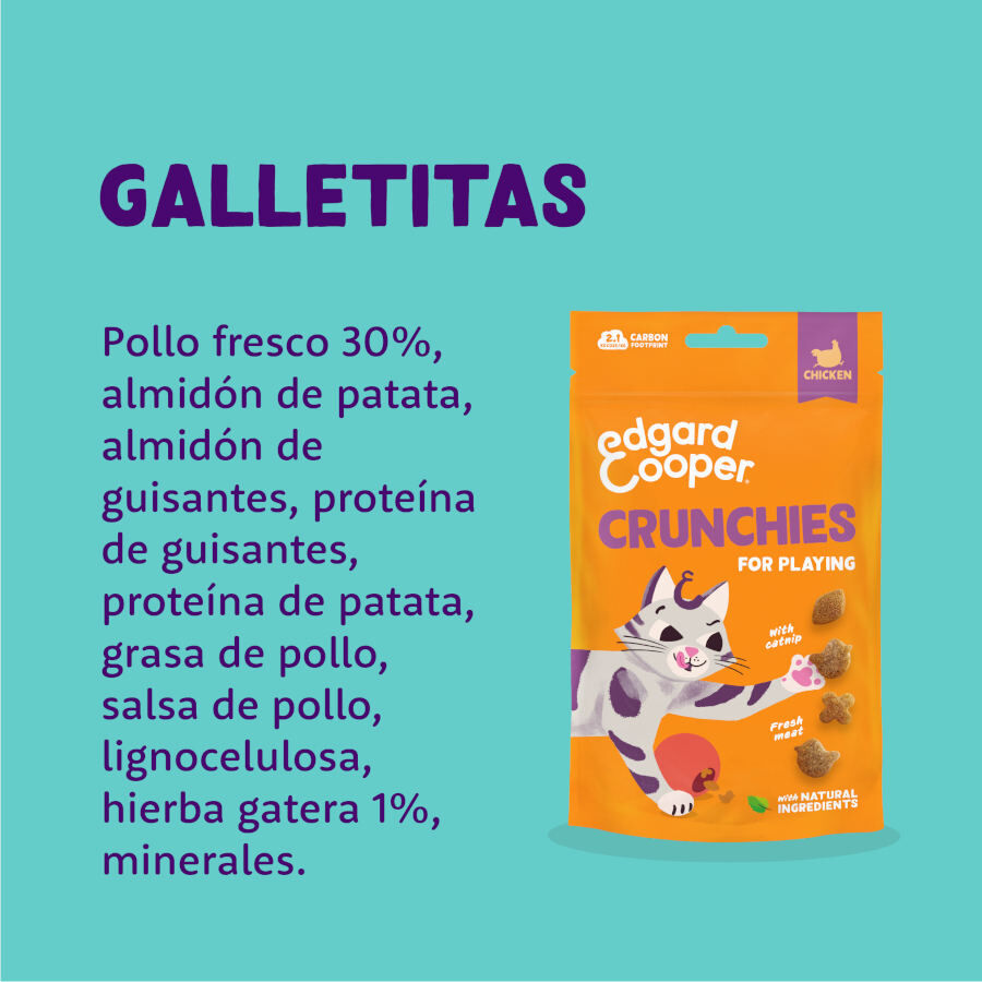 50 g Edgard & Cooper Crunchies Snack de frango para gatos, , large Imagem n&uacute;mero 5