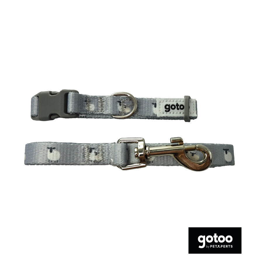 Gotoo Trela estampada cinza para c&atilde;es, , large Imagem n&uacute;mero 2