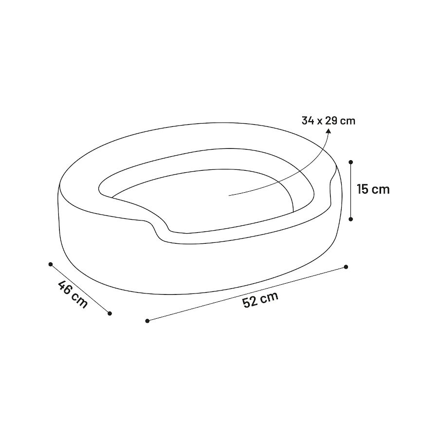 Flamingo Corvara Retangular Castanha cama alcofa para c&atilde;es, , large Imagem n&uacute;mero 4