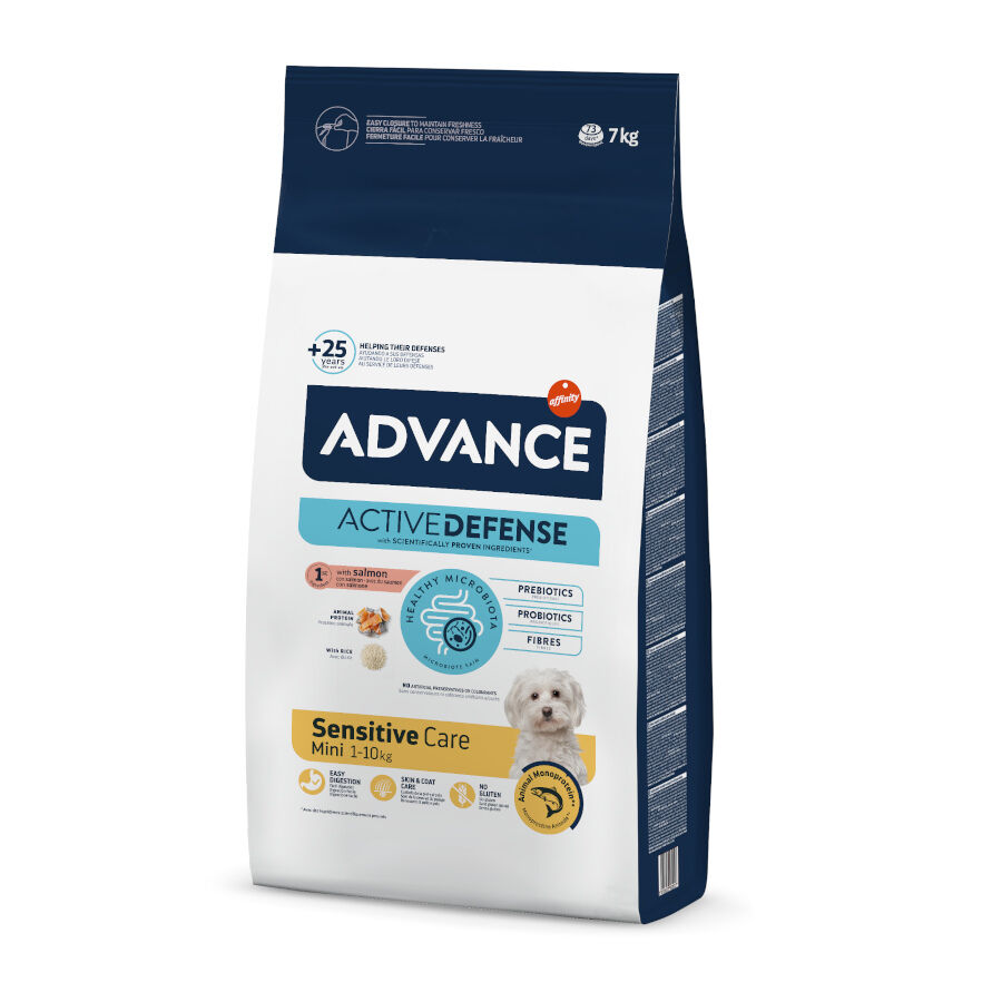 Advance Active Defense Mini Sensitive Salm&atilde;o e Arroz ra&ccedil;&atilde;o para c&atilde;es, , large Imagem n&uacute;mero 1