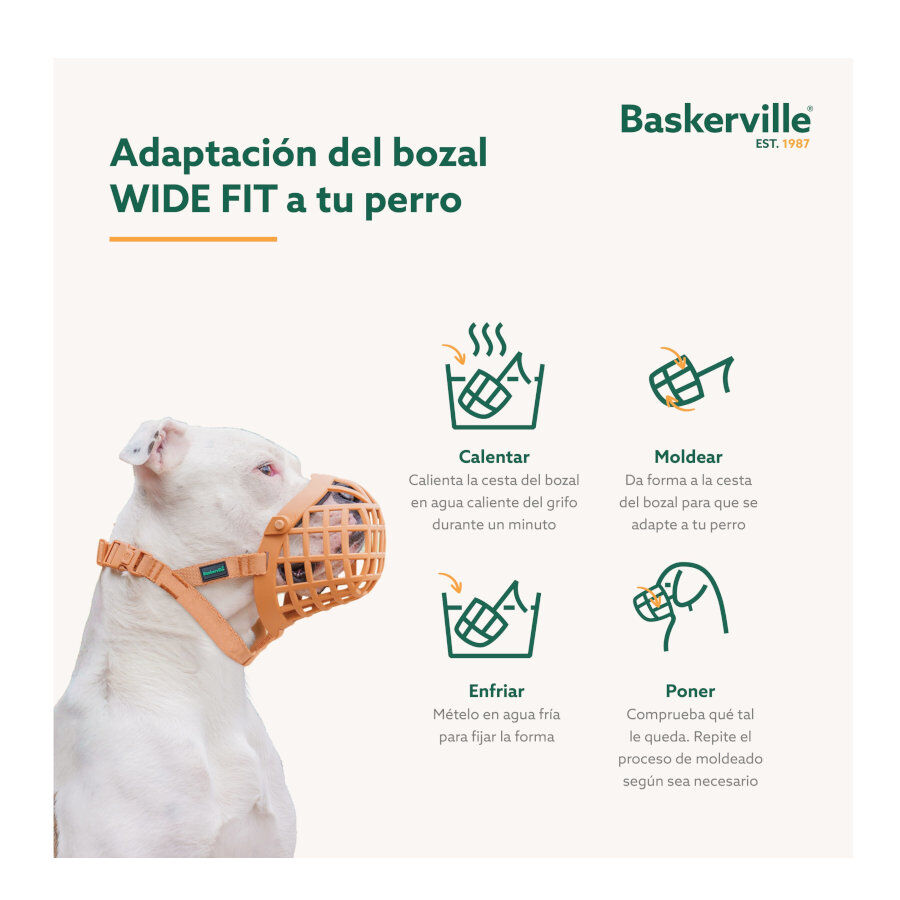 Baskerville Wide Fit A&ccedil;aime de pl&aacute;stico para c&atilde;es, , large Imagem n&uacute;mero 5